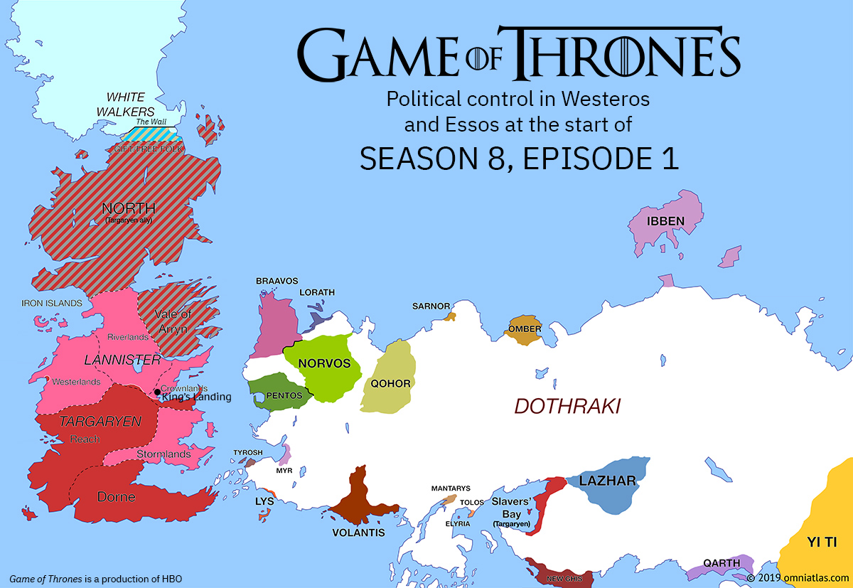 Game Of Thrones Mapped By Season Omniatlas
